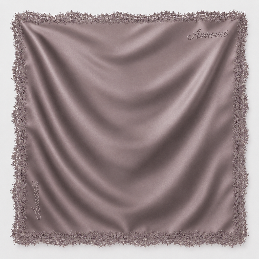 Taupe - Satin Lace