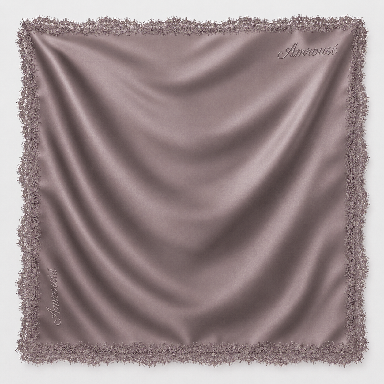 Taupe - Satin Lace